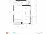 京基水贝城市广场_2室1厅1卫 建面70平米