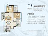 惠阳振业城_2室2厅2卫 建面102平米