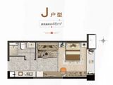 中新国际城-融寓_1室1厅1卫 建面46平米