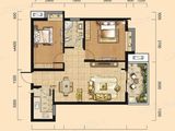 旭兴尚悦_2室2厅1卫 建面77平米
