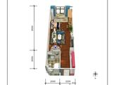 领世SOHO_F2户型 建面76平米