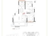 文一桃李轩_2室2厅1卫 建面96平米