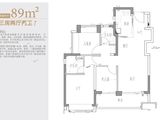 紫樾润府_3室2厅2卫 建面89平米