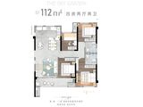 保利云上_4室2厅2卫 建面112平米