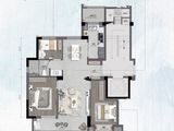 悦东上境府_3室2厅1卫 建面99平米