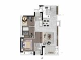 建鼎汇悦_3室2厅2卫 建面89平米
