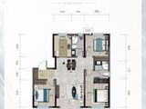 五彩阳光城雍华府_3室2厅2卫 建面115平米