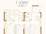锦云华庭_3室2厅2卫 建面110平米